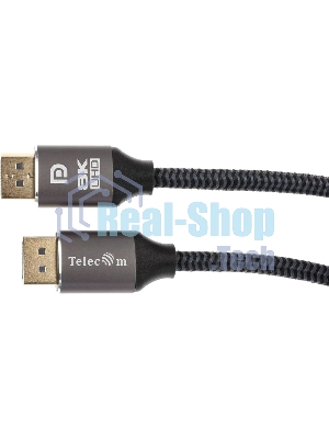 Кабель соединительный DP-DP 1.4V 8K@60Hz 1м, Telecom Pro TCG750-1M