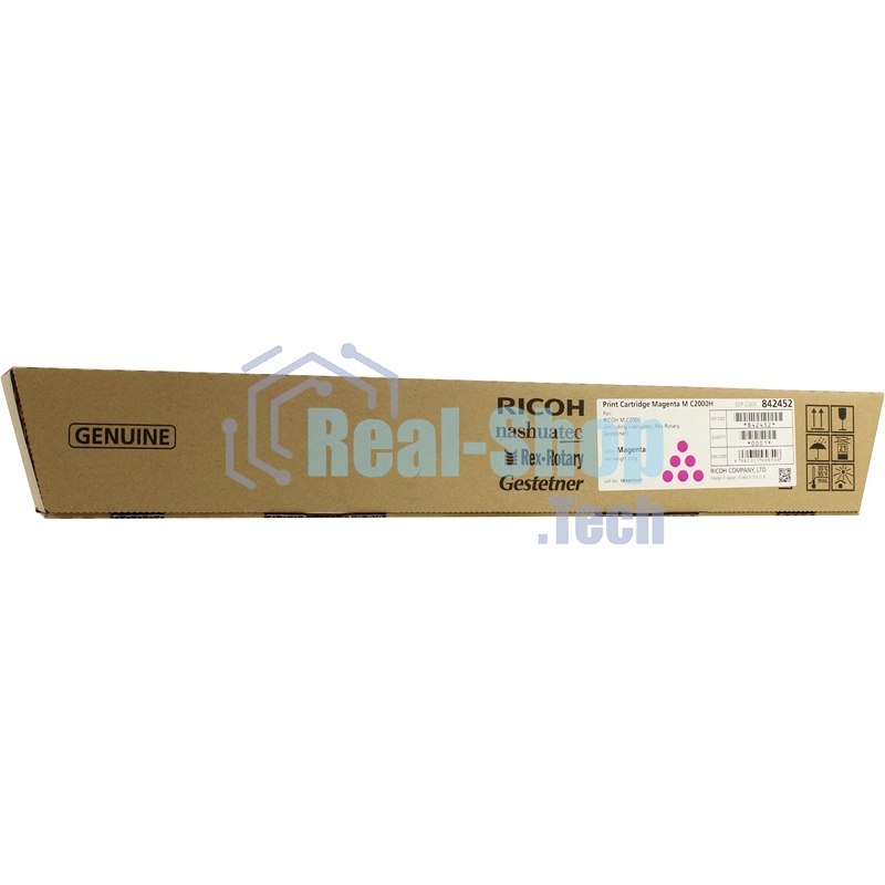 Малиновый тонер повышенной емкости Ricoh 842452 M C2000H (15К) Print Cartridge Magenta M C2000H