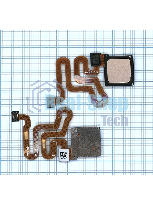Кнопка HOME в сборе с механизмом и шлейфом для Huawei P9 Lite/G9, золотая