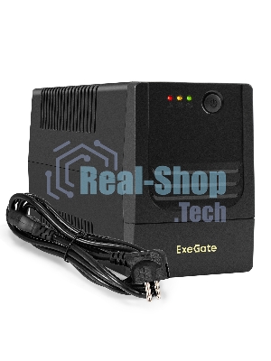 Источник бесперебойного питания ExeGate Power NB-1000.LED.AVR.4C13 (1000VA/650W, LED, AVR, 4*C13, батарея 12V 9Ah, черный)