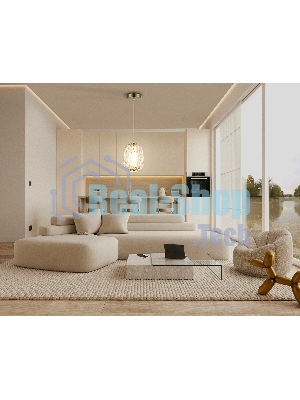 Подвесной светодиодный светильник Ambrella light LH30101 SB/TI бронза/янтарь 8W 3000K 140*140*1575