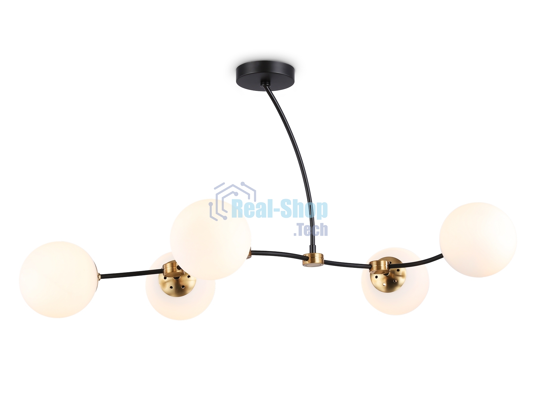 Светитльник Ambrella Light TR2548/5 BK/SB черный/бронза E27/5 max 60W 950*600*450