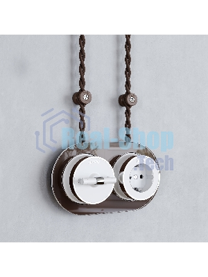 Изоляторы Werkel Vintage 100 шт (мокко матовый) W6433414