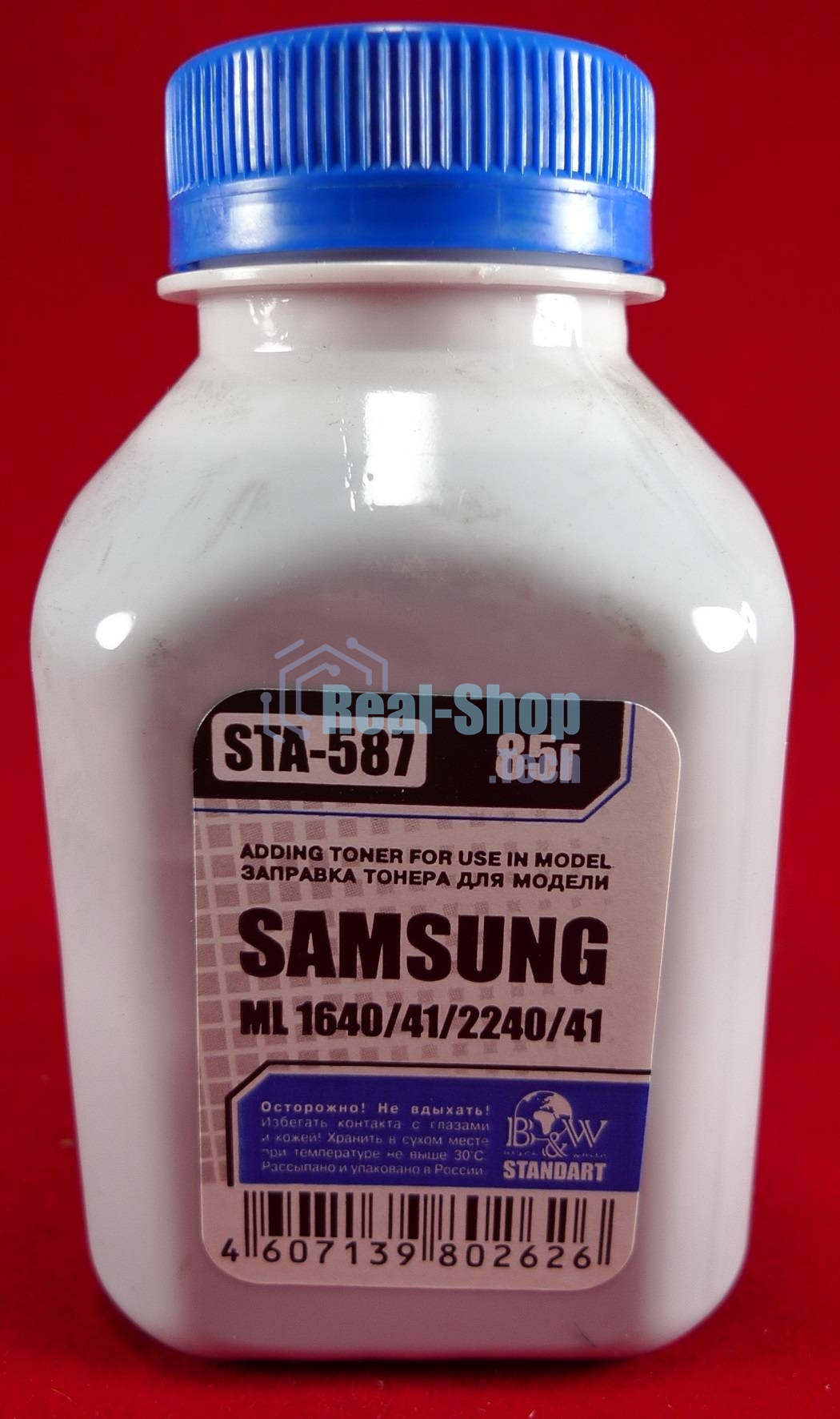 Тонер Samsung ML-1640/41/1910/15/2240/41/SCX 4600/23 (фл, 85г) B&W Standart фас России