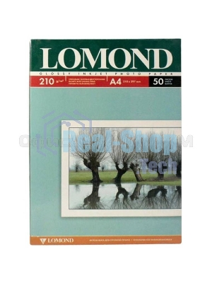 Фотобумага Lomond 0102021 A4/210г/м2/50л./белый глянцевое/матовое для струйной печати