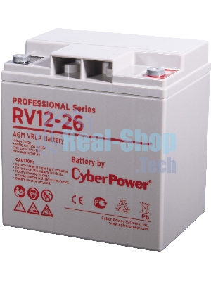 Аккумуляторная батарея PS CyberPower RV 12-26/12 В 26 А·ч
