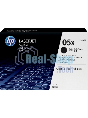 Картридж лазерный HP CE505XD черный двойная упаковка для LJ P2055 2 x 6500 стр
