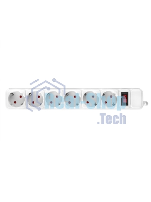 Сетевой фильтр EKF UFP10-375-6-03 6x3 м 10А/2,2 кВт с выкл. c/з ПВС 3х0,75 Блокбастер EKF PROxima