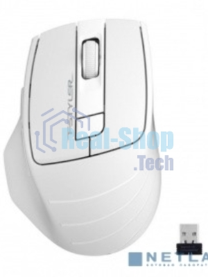 Мышь беспроводная A4Tech Fstyler FG30 белый/серый, 2000 dpi, радиоканал, USB, кнопки - 5