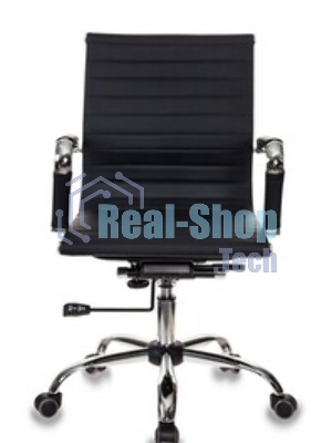 Кресло Бюрократ CH-883-LOW/BLACK черный, экокожа