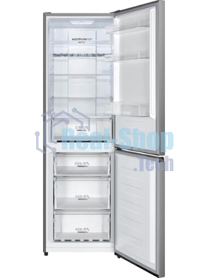 Холодильник Gorenje NRK619FAS4 серый двухкамерный 207/93л морозилка снизу, No Frost