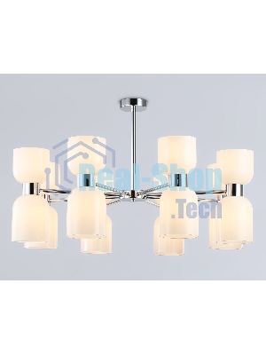 Люстра Ambrella light LH56085/16 СH/FR хром/белый матовый E14*16 max 40W D860*510