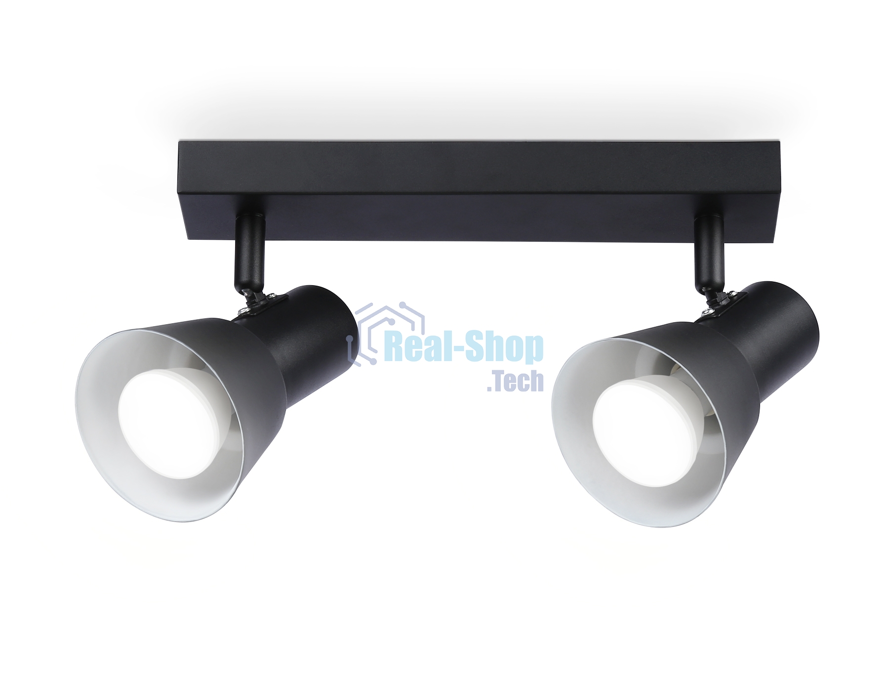 Светильник Ambrella light TA13117/2 BK/WH черный/белый GU10/2 max 12W 350*85*150