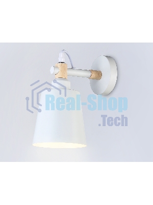 Светильник Ambrella light TR82212 WH/LW белый/светлое дерево E27 max 40W 230*130*190