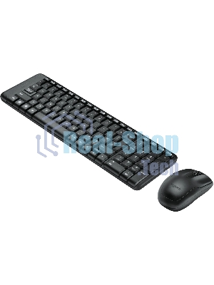 Комплект клавиатура+мышь Logitech MK220 беспроводной, USB, 1000 DPI, чёрный