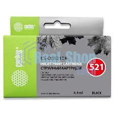 Картридж струйный Cactus CS-CLI521BK черный (8.4 мл) для Canon Pixma MP540/MP550/MP620/MP630/MP640/MP660/MP980/MP990/iP3600/iP4600/iP4700/MX860
