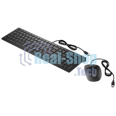Комплект клавиатура+мышь HP Pavilion 400 проводной, USB, 1200 DPI, чёрный