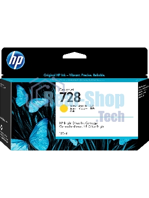 Картридж струйный HP 728 с желтыми чернилами для принтеров Designjet, 130 мл