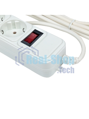 Сетевой фильтр EKF UFP10-375-6-03 6x3 м 10А/2,2 кВт с выкл. c/з ПВС 3х0,75 Блокбастер EKF PROxima