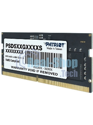 Оперативная память Patriot Signature, DDR5, 16GB (1x16 GB), 5600 MHz, CL46, SO-DIMM