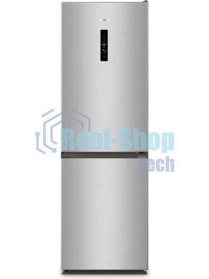 Холодильник Gorenje NRK619FAS4 серый двухкамерный 207/93л морозилка снизу, No Frost