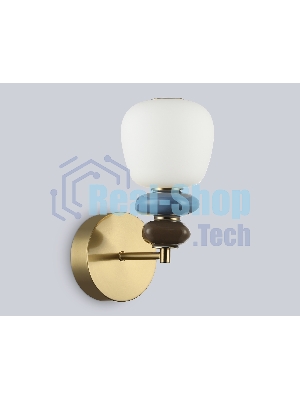 Настенный светильник Ambrella light LH53168 SB/WH бронза/белый 8W 3000K 140*225*300
