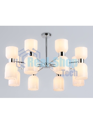 Люстра Ambrella light LH56085/16 СH/FR хром/белый матовый E14*16 max 40W D860*510