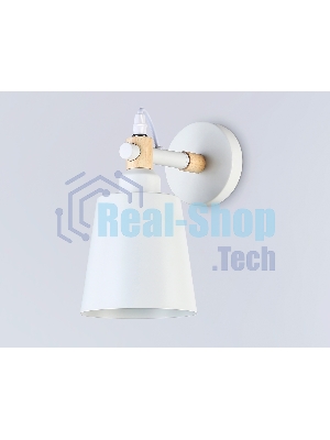 Светильник Ambrella light TR82212 WH/LW белый/светлое дерево E27 max 40W 230*130*190