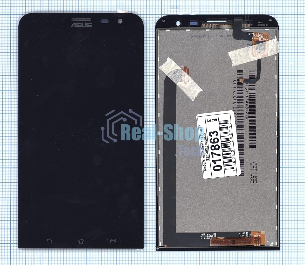 Дисплей для Asus ZenFone 2 Laser ZE600KL черный