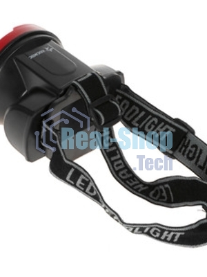 Фонарь светодиодный аккум. налобный Космос H5W 2 режима 5Вт LED 2А.ч зарядка от USB