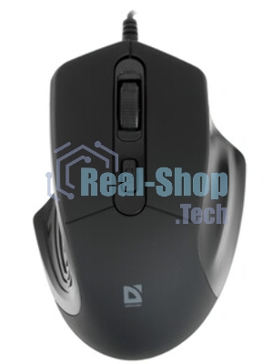 Мышь проводная Defender Datum MB-347 черный, 1600 dpi, USB, кнопки - 4
