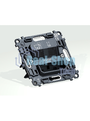 Механизм компьютерной двойной розетки RJ-45 (8P8C) CAT6 с автоматической защитной шторкой QUANT VM189