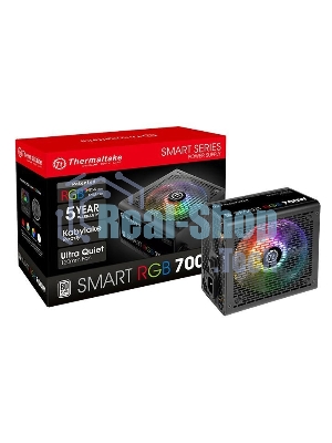 Блок питания Thermaltake Smart RGb (PS-SPR-0700NHSAWE-1), 700Вт, 80 PLUS, 120мм, черный