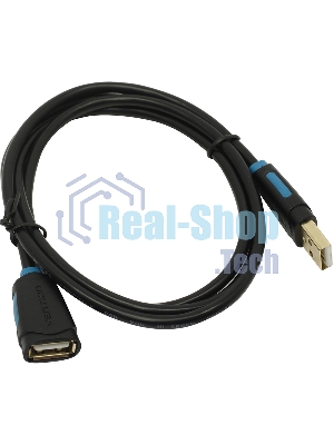 Кабель-удлинитель Vention USB 2.0 AM/AF - 1м черный