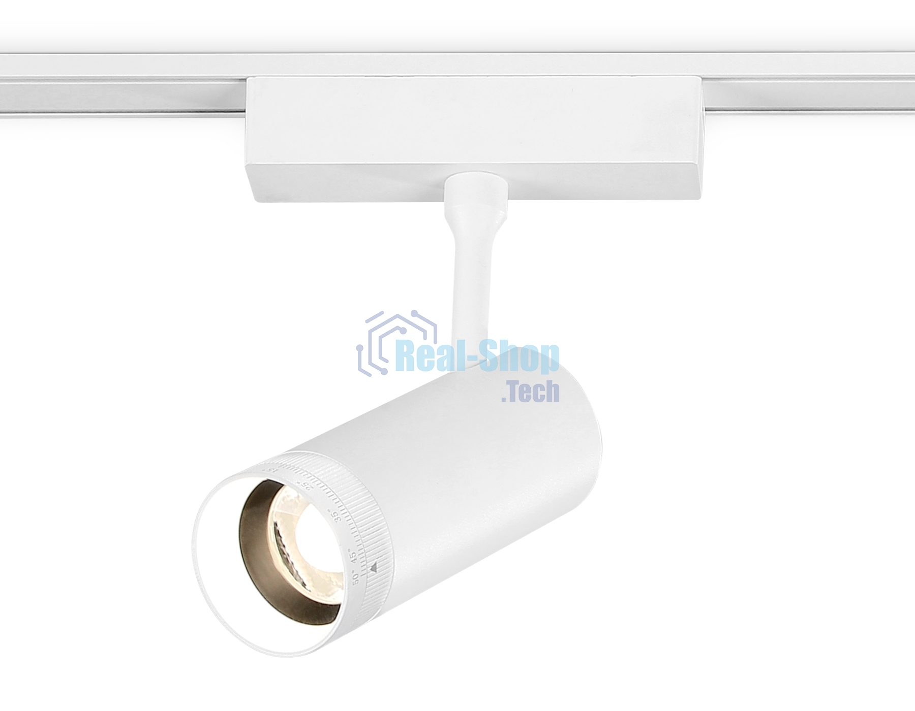 Светильник трековый светодиодный GV1570 WH белый IP20 10W 4200K 48V 15-51° D55*185