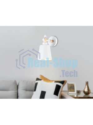 Светильник Ambrella light TR82212 WH/LW белый/светлое дерево E27 max 40W 230*130*190