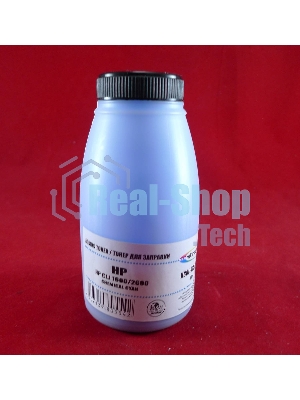 Тонер HP CLJ 1600/2600 Cyan, химический (фл. 80г) B&W Premium (Mitsubishi) фас. России