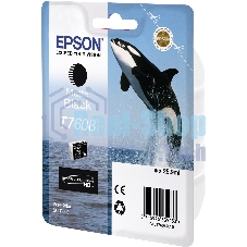 Картридж струйный Epson C13T76084010/C13T76084N10 черный матовый (25.9 мл) для SC-P600