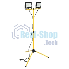 Прожектор светодиодный IEK LPDO606-2X050-65-K02 СДО 06-2х50Ш штатив 6500К IP65 черный