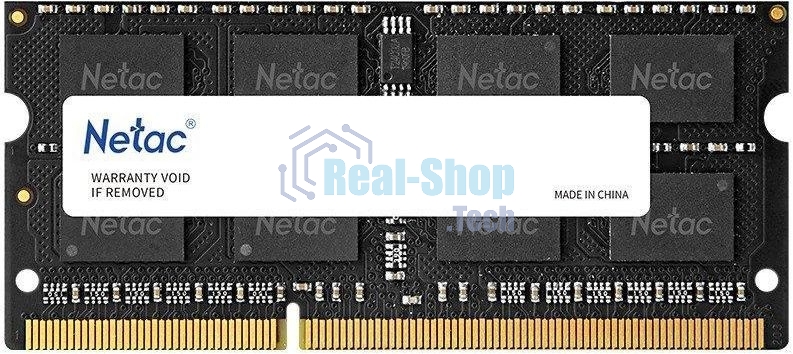 Оперативная память NETAC Basic, DDR3L, 8GB (1x8GB), 1600MHz, CL11, SO-DIMM