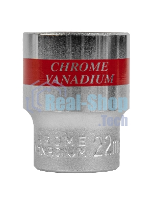 Головка торцевая Matrix, 22 мм, 6-гранная, CrV, под квадрат 1/2