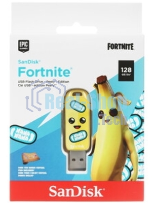 Флешка USB SanDisk Fortnite, Peely Edition 128Gb SDCZIF-128G-G46, USB3.2, желтая