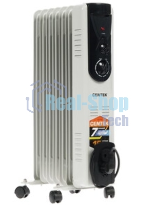 Обогреватель масляный Centek CT-6200 (7 секций) белый, 700/1000/1500 Вт, 15 м2, термостат