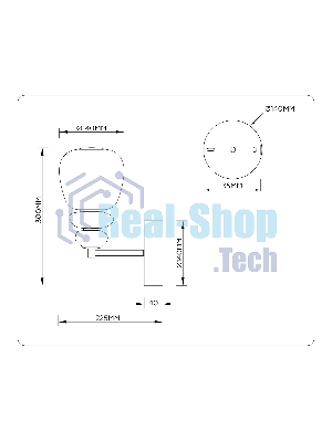 Настенный светильник Ambrella light LH53168 SB/WH бронза/белый 8W 3000K 140*225*300