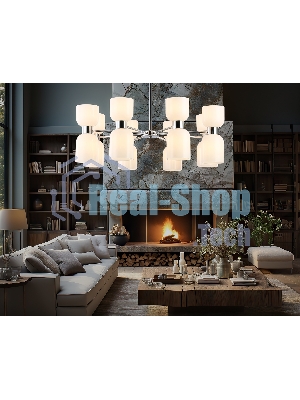 Люстра Ambrella light LH56085/16 СH/FR хром/белый матовый E14*16 max 40W D860*510