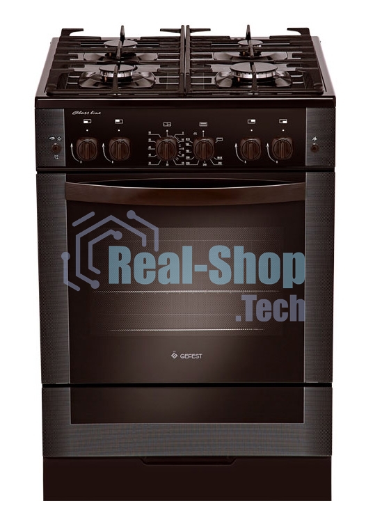 Плита газовая Gefest 6500-02 0045 коричневый, конфорок 4 шт, духовка 52 л, 60 см x 85 см x 60 см
