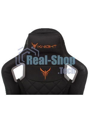 Кресло Knight OUTRIDER черный, экокожа, 120 кг, механизм качания