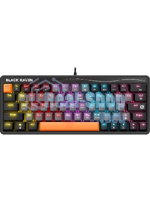 Клавиатура проводная Defender MECHANICAL BLK RAVEN GK-417 RU RGb