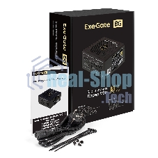 Блок питания ExeGate 750VSP FС (EX297232RUS), 750Вт, 80 PLUS Gold, 120мм, модульный, черный