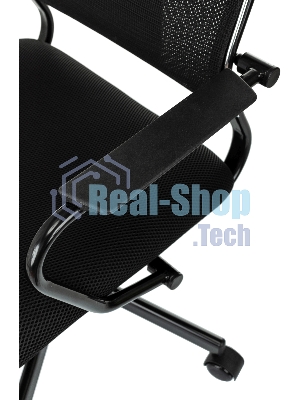 Кресло руководителя Бюрократ CH Balance черный Elastic-102 TW-11 сетка/ткань крестов. металл черный